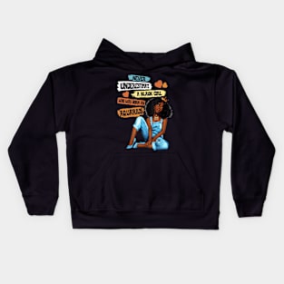 Aquarius I Am Stronger Birthday  For Black Kids Hoodie